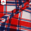 Inggris Periksa Print Fleece Tartan Fabric